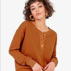 MATE the label Elliot thermal in amber size XS